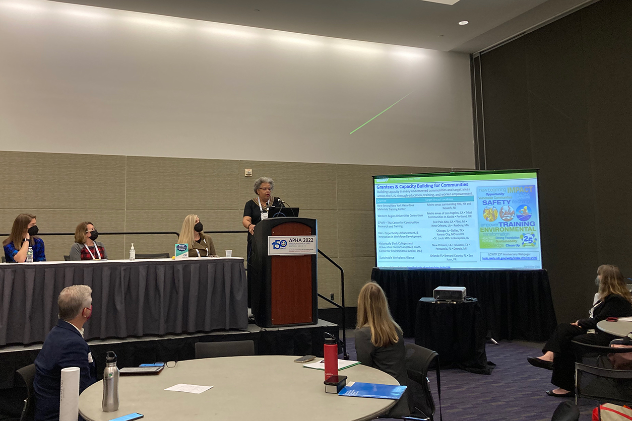 Sharon Beard presents at American Public Health Association (APHA) meeting held in Boston